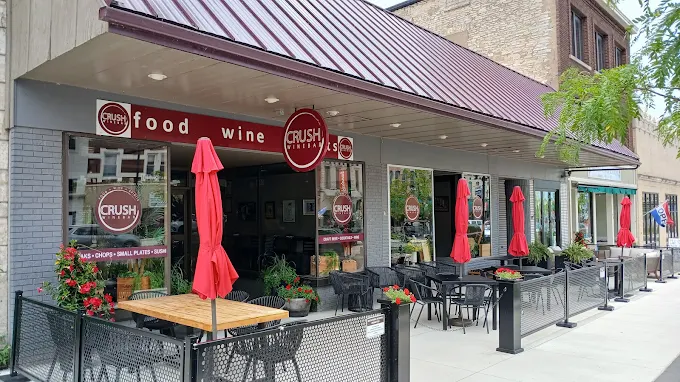 The Crush Wine Bar exterior in downtown Sandusky